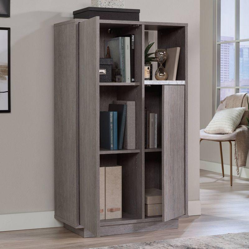 Sauder East Rock 2 Door Storage Cabinet Ashen Oak