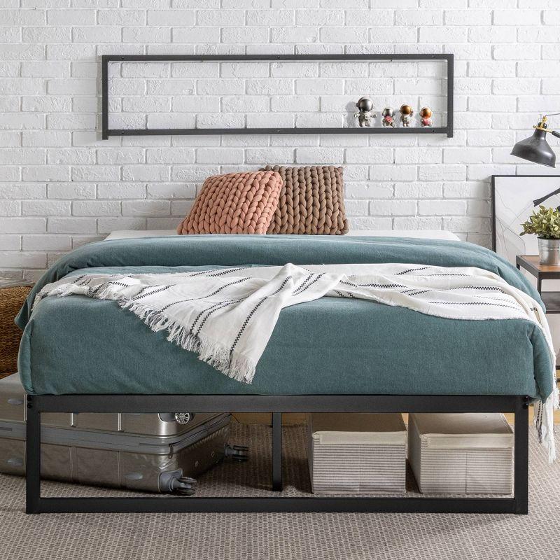 Abel 14" Metal Platform Bed Frame Black - Zinus