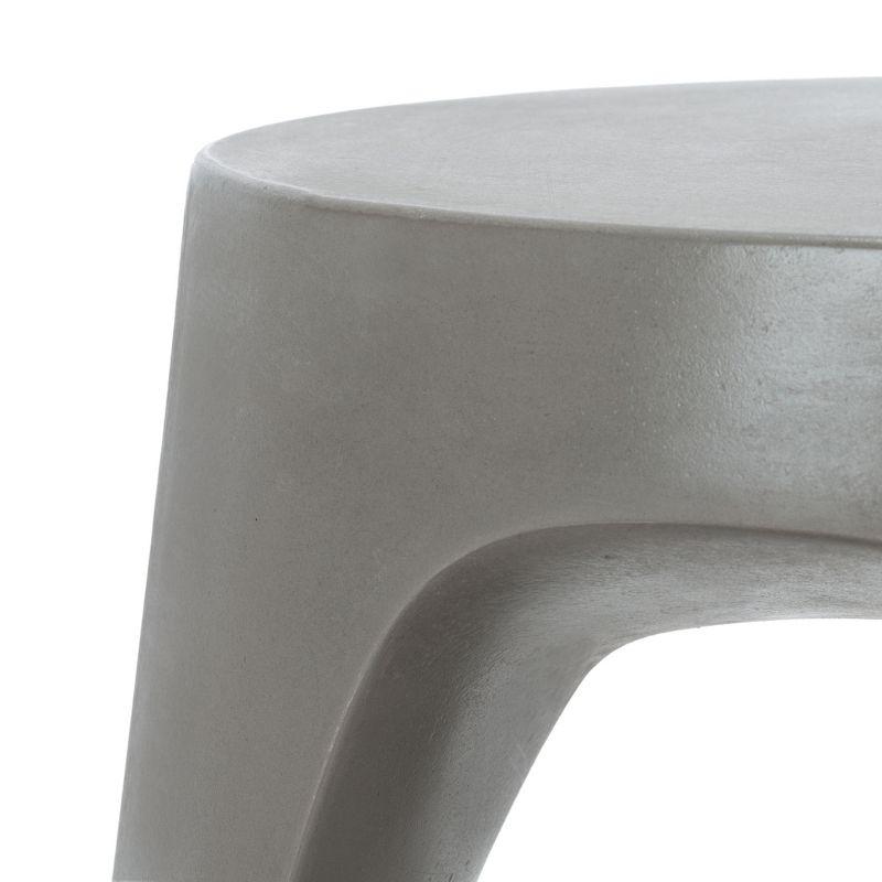 Vikki Concrete Accent Stool - Indoor/Outdoor - VNN1040 - Gray - Safavieh