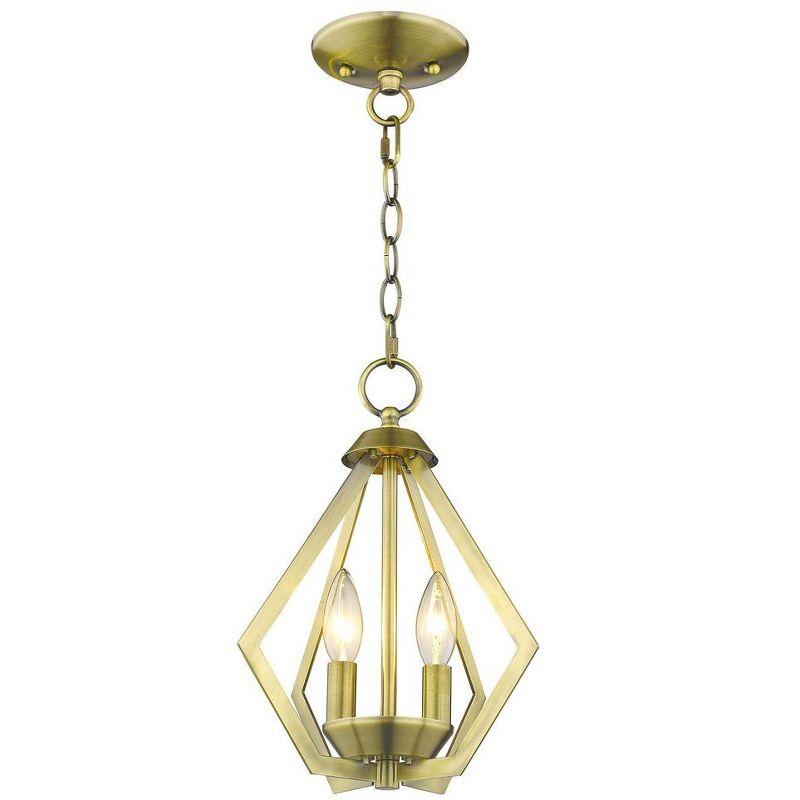 Livex Lighting Prism 2 - Light Chandelier in  Antique Brass