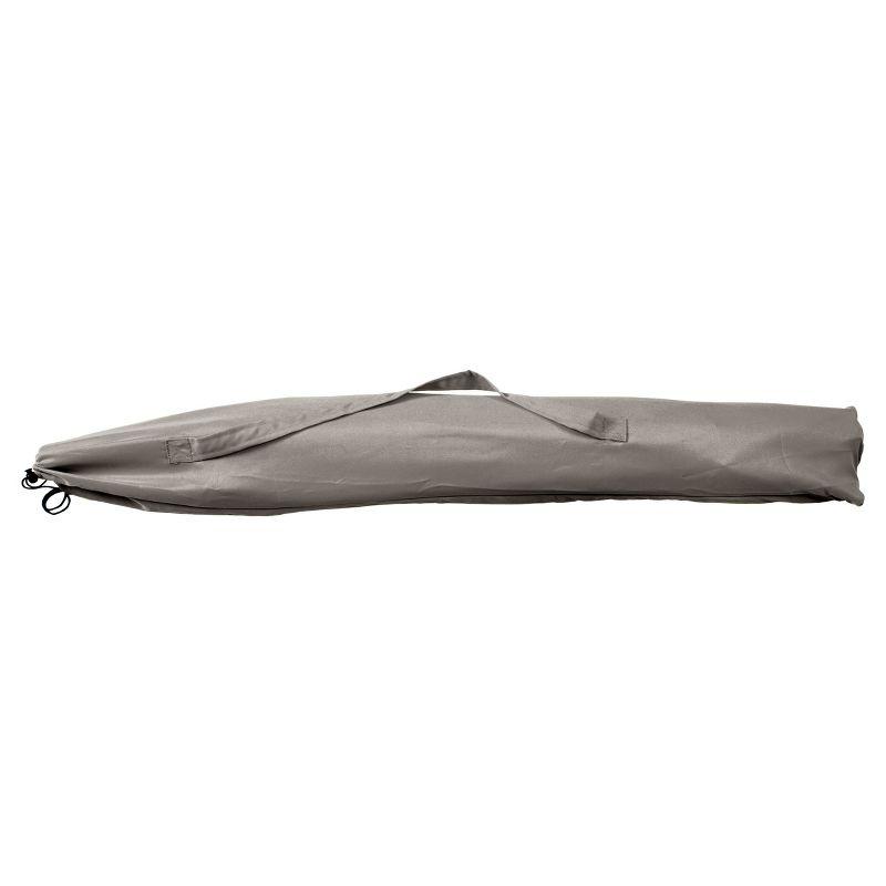 7.5' x 7.5' UV and Wind Resistant Beach/Patio Umbrella Gray - CorLiving