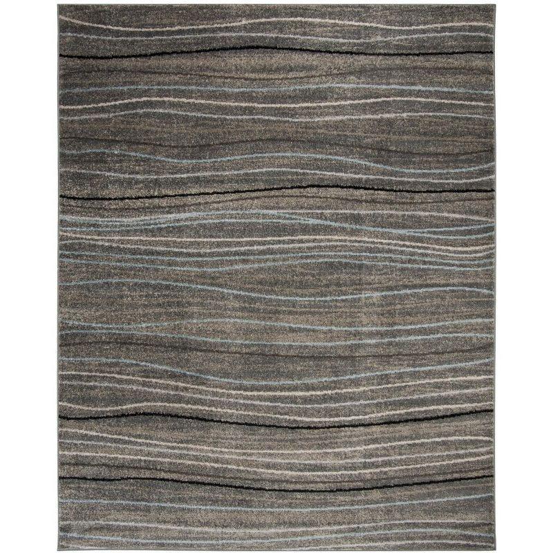 Amsterdam AMS111 Power Loomed Indoor Area Rug - Silver/Beige - 6'7"x9'2" - Safavieh