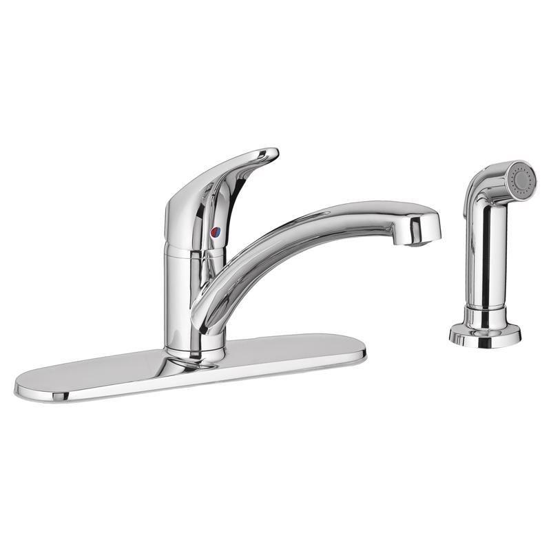 Polished Chrome Motion Sensing Kitchen Faucet with Side Sprayer