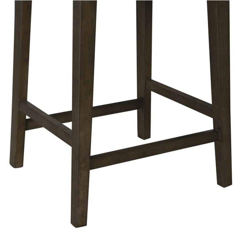Boraam Torino Wood Counter Height Barstool Carbonite Finish