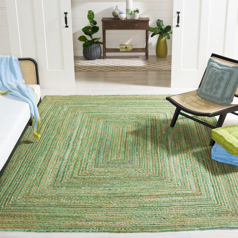 Cape Cod CAP202 Woven Indoor Area Rug - Green/Natural - 8'x10' - Safavieh