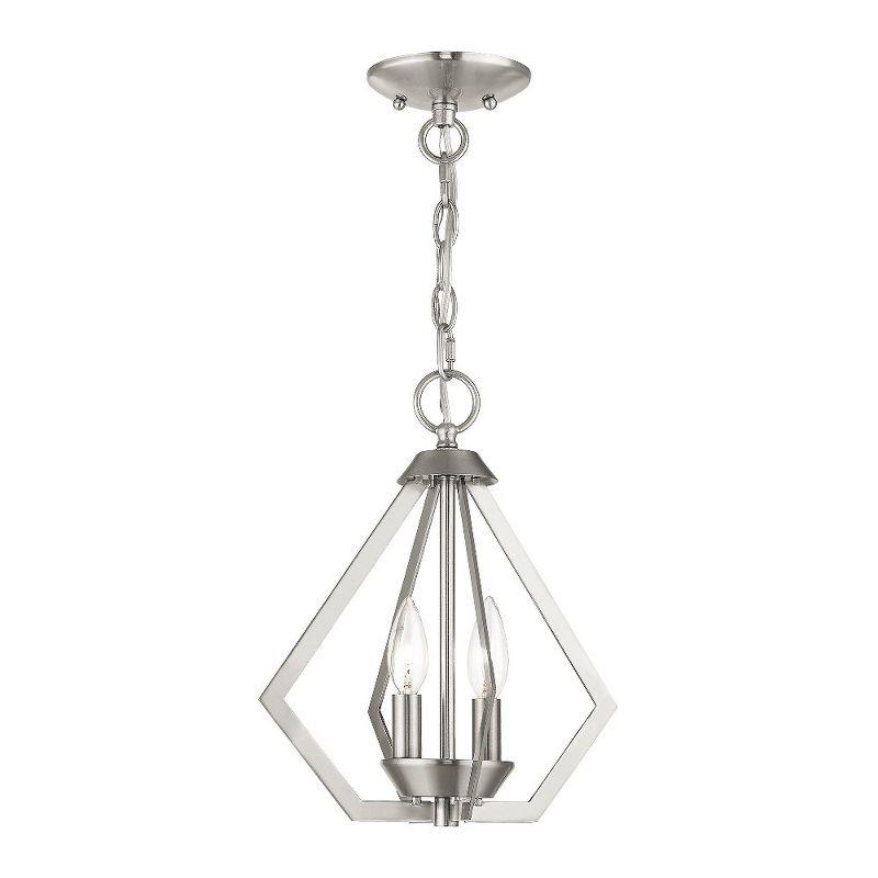 Livex Lighting Prism 2 - Light Chandelier in  Brushed Nickel