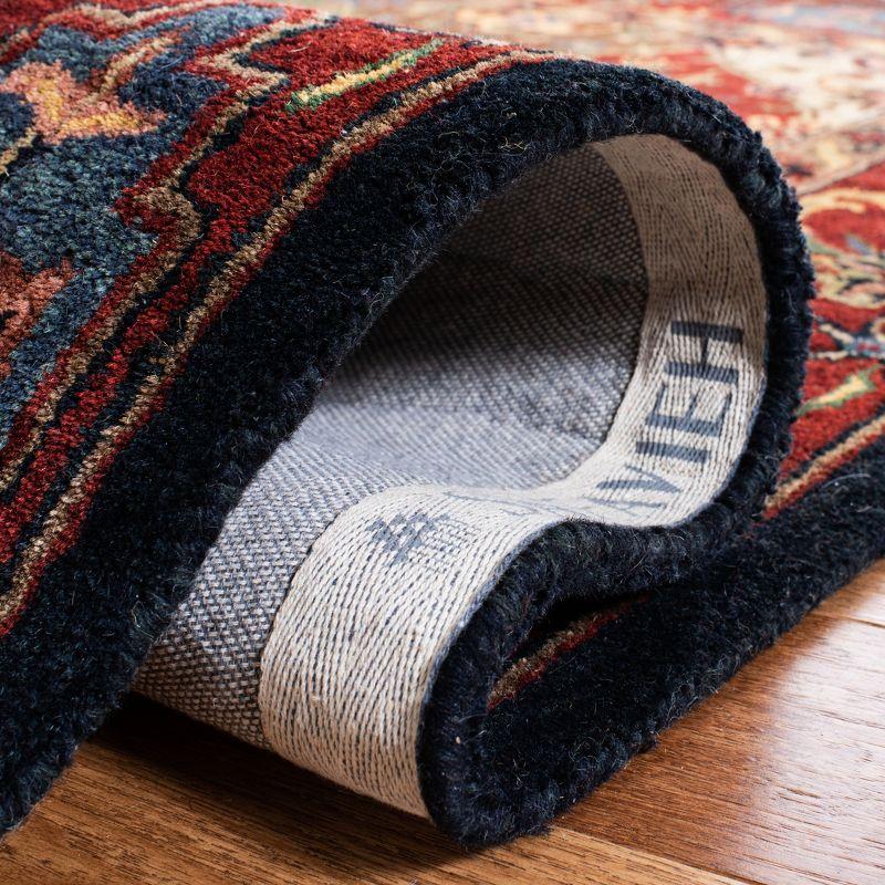 Heritage HG926 Hand Tufted Area Rug - Red/Multi - 4'x4' - Safavieh.