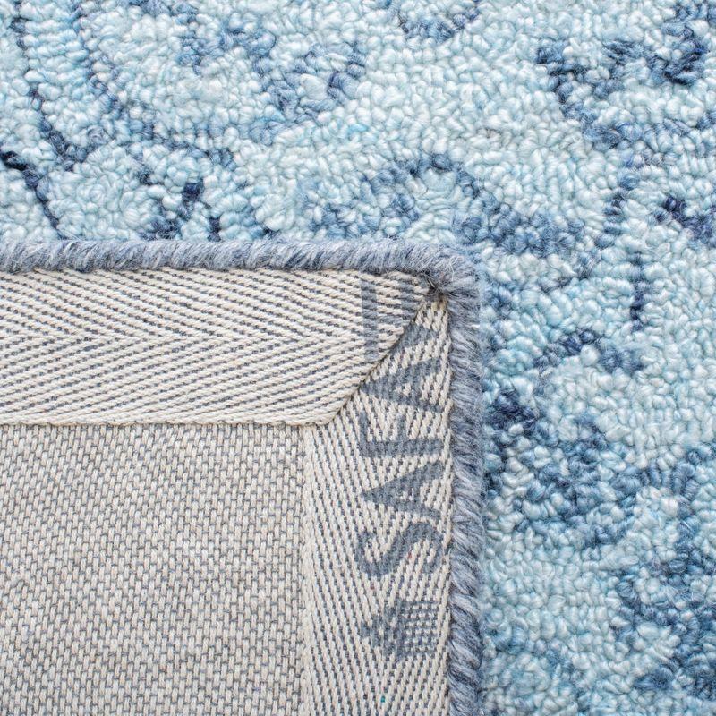 Marquee MRQ112 Hand Tufted Indoor Area Rug - Light Blue/Navy - 6'x6' - Safavieh