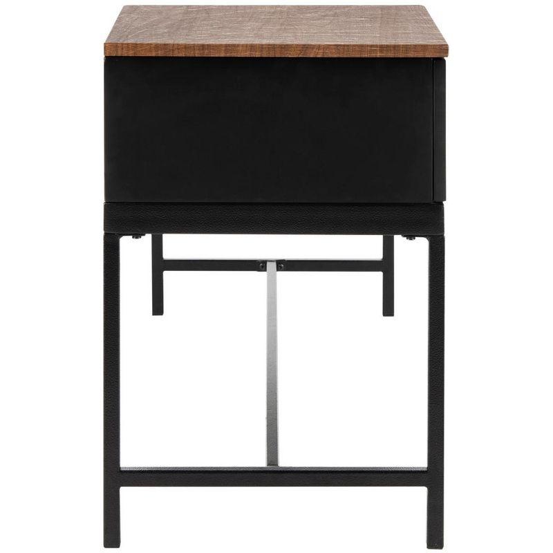 Maruka Bench with Storage - Grey Wash/Dark Green - Safavieh