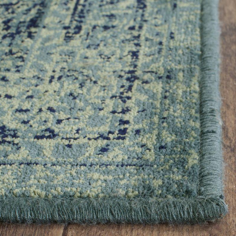 Turquoise Mirage 8' x 10' Vintage Viscose Area Rug