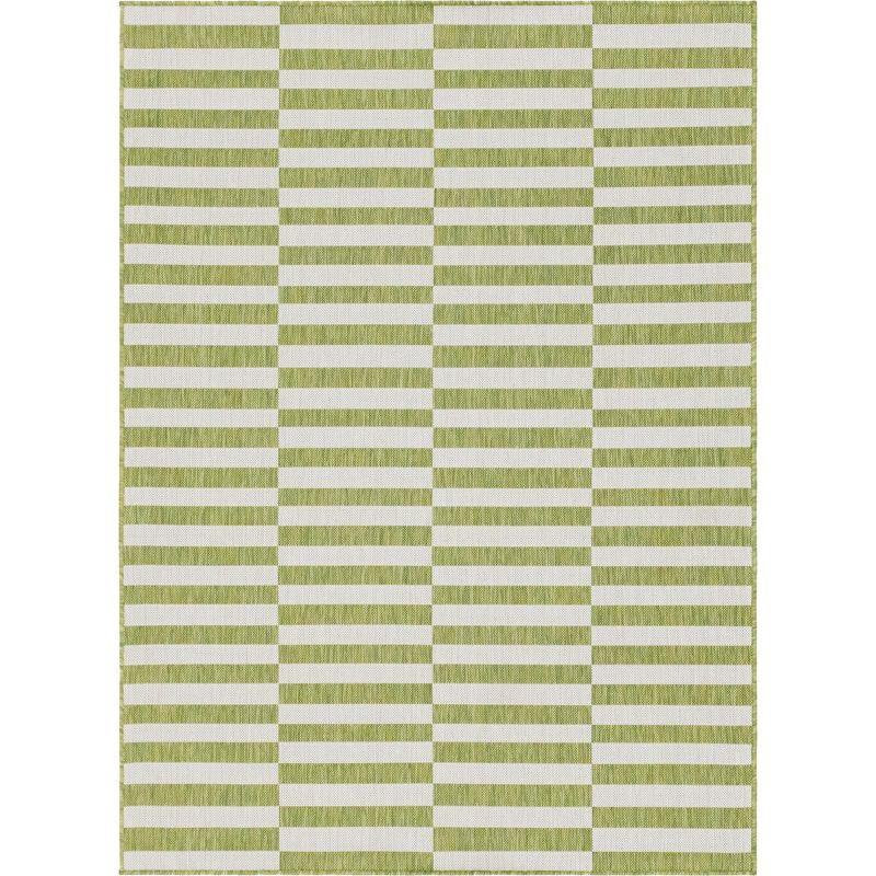 Unique Loom Outdoor Striped Area Rug