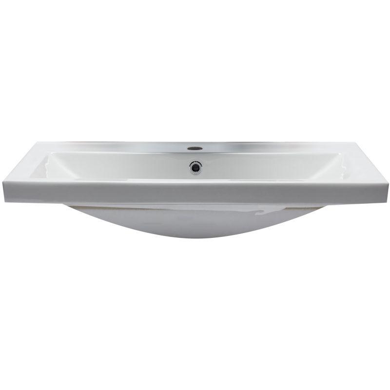 31.5'' L Drop-In Single Bowl Ceramic Kitchen Sink