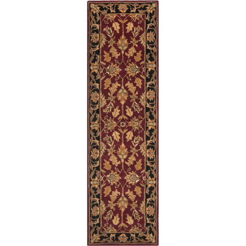 Heritage HG628 Hand Tufted Runner Rug - Red/Black - 2'3"x12' - Safavieh.
