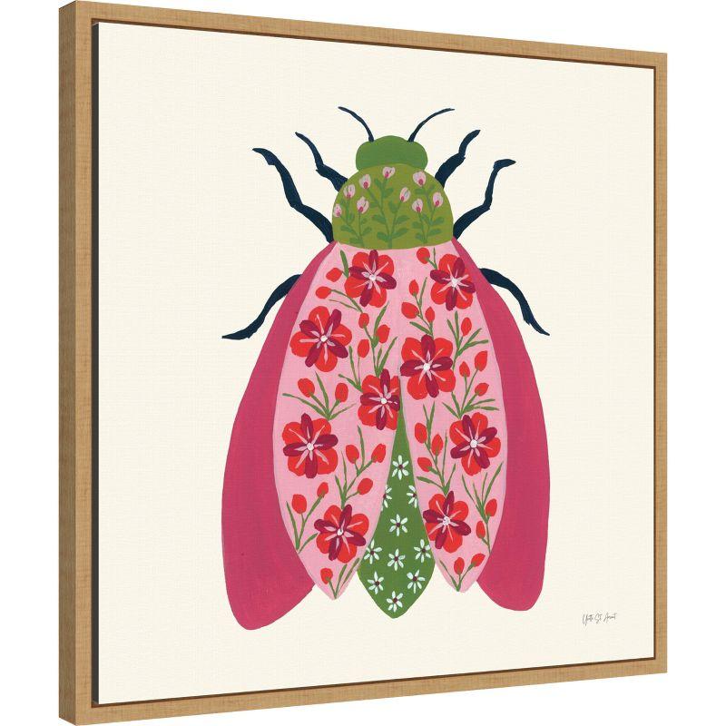 Amanti Art Blooming Beetle II by Yvette St. Amant Framed Canvas Wall Art