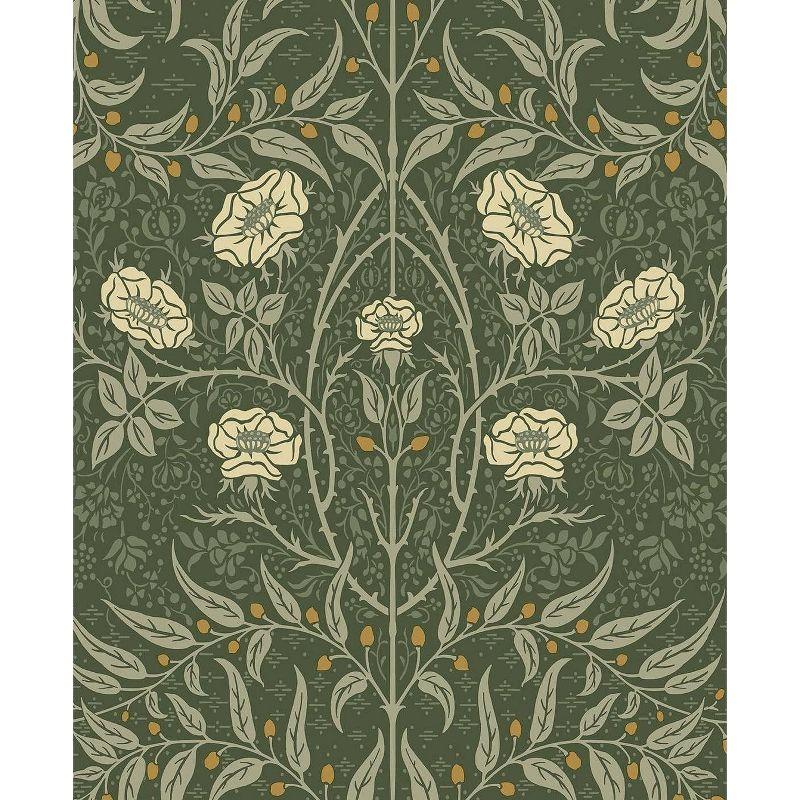 Evergreen Floral Vinyl Peel and Stick Wallpaper