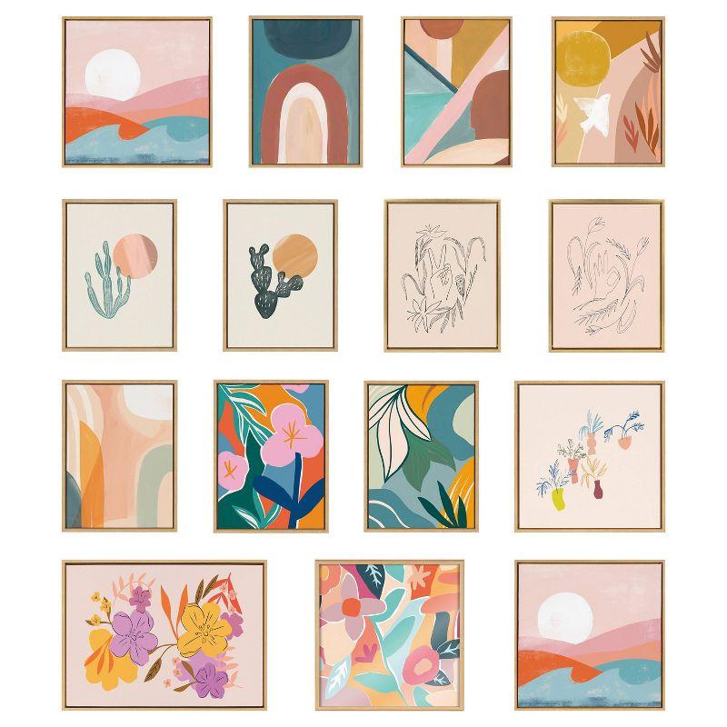 Laurel All Things Decor (Set of 3) Sylvie Endless Summer Sunrise Marrakesh Framed Canvas Wall Art Set by Kate Aurelia Holloway