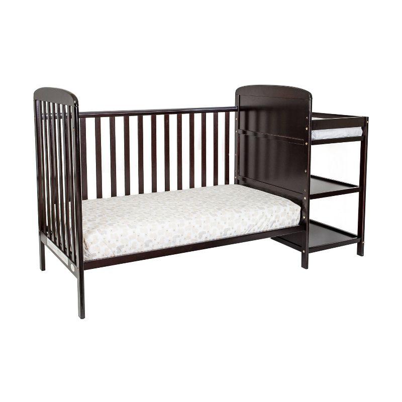 Suite Bebe Ramsey 3-in-1 Convertible Crib and Changer Combo - Espresso