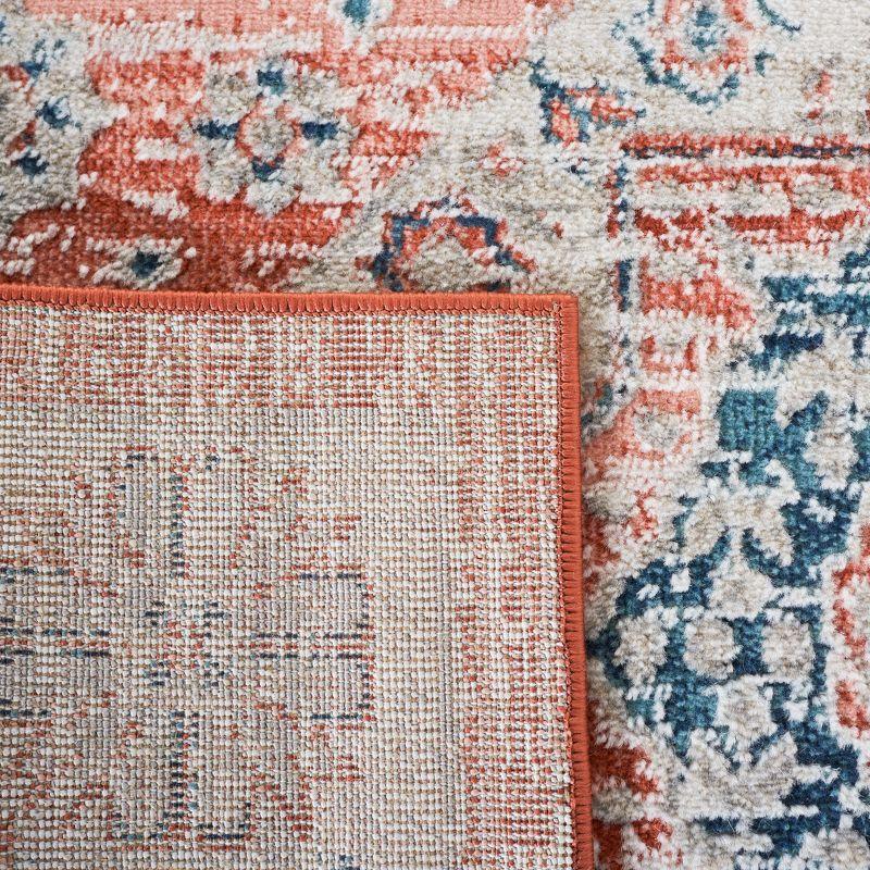 Madison 800 MAD821 Power Loomed Indoor Area Rug - Rust/Ivory - 6'7"x6'7" - Safavieh