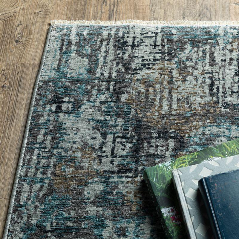 Oriental Weavers Hayden HAY03 Blue/ Grey Indoor Area Rug - 3'3" x 5'