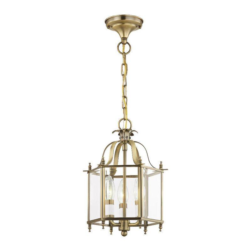 Livex Lighting Livingston 3 - Light Pendant in  Antique Brass