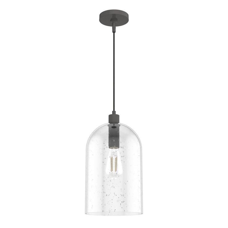 Noble Bronze Seeded Glass LED Pendant Light