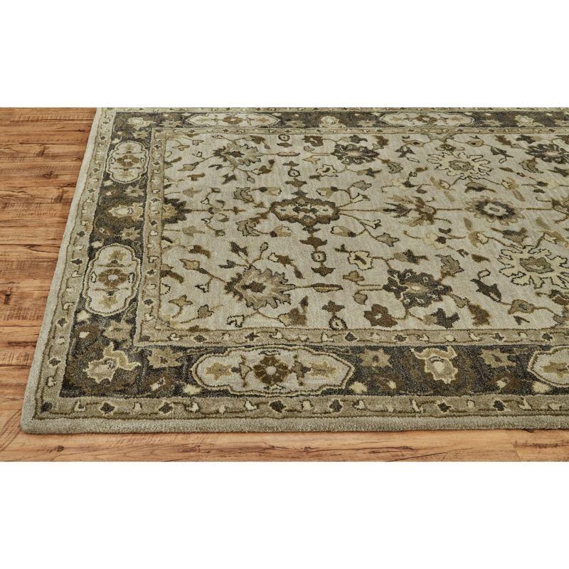 Eaton Traditional Oriental Gray/Ivory/Taupe Area Rug