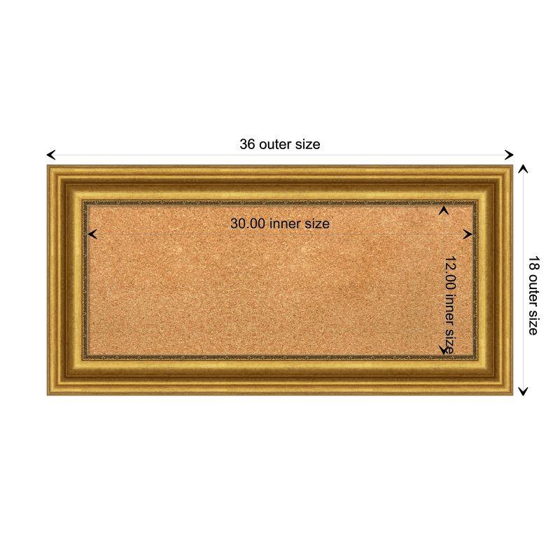 Amanti Art Parlor Framed Corkboard, Natural Cork