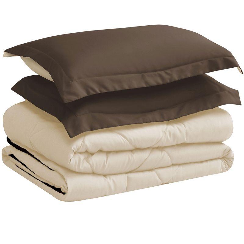 Swift Home 1800 Series Reversible Down-Alternative Comforter Set