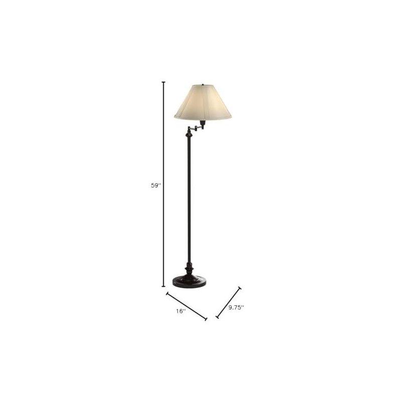 Cal Lighting 150W 3 Way Swing Arm Floor Lamp