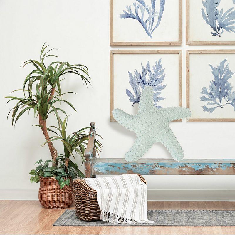 C&F Home 25" Green Starfish Shaped Coastal Accent Throw Pillow Decor Decoration 25.0 in.