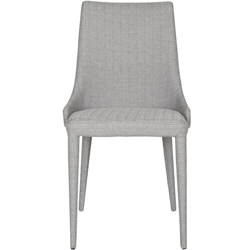 Summerset 19" H Leather Side Chair (Set of 2) - FOX2014 - Grey - Safavieh Couture