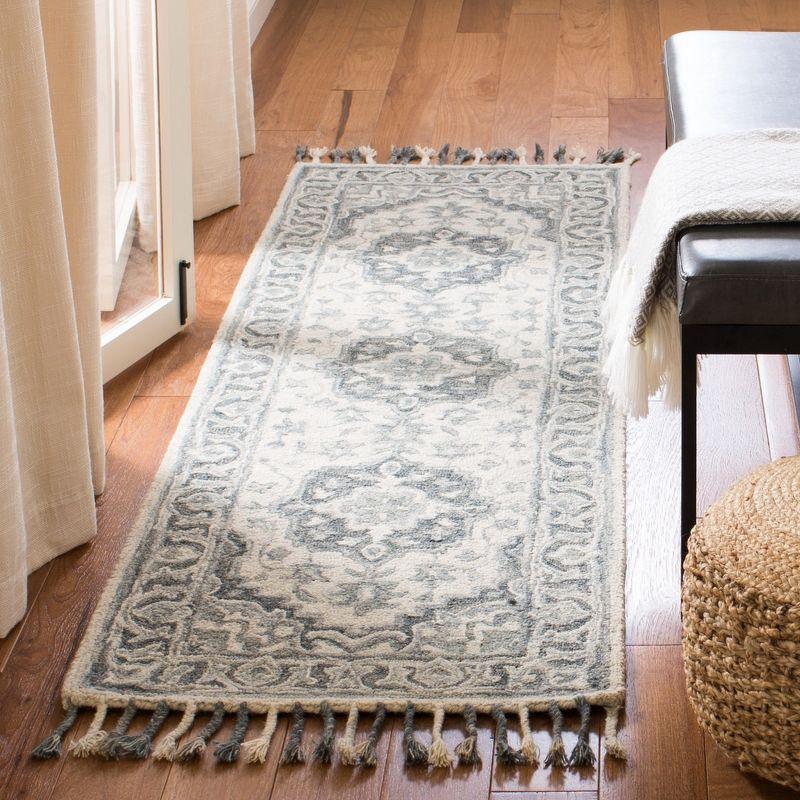 Aspen APN122 Hand Tufted Area Rug - Grey/Light Grey - 2'3"x5' - Safavieh..