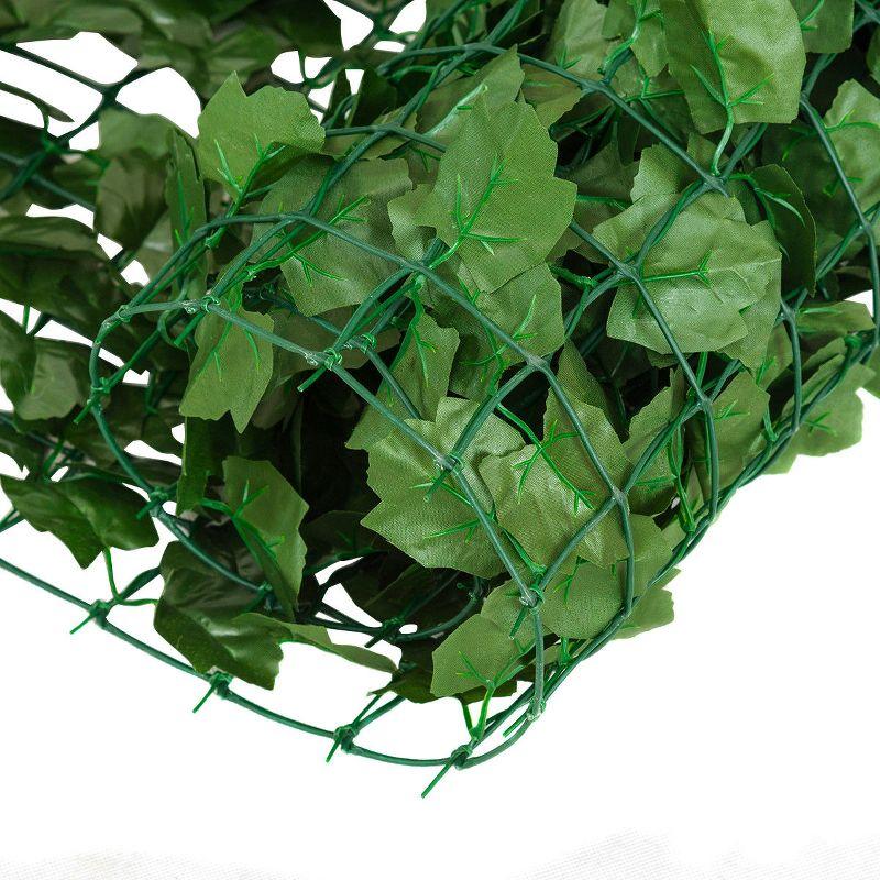 Costway 59''x95'' Faux Ivy Leaf Decorative Privacy Fence Screen Artificial Hedge Fencing