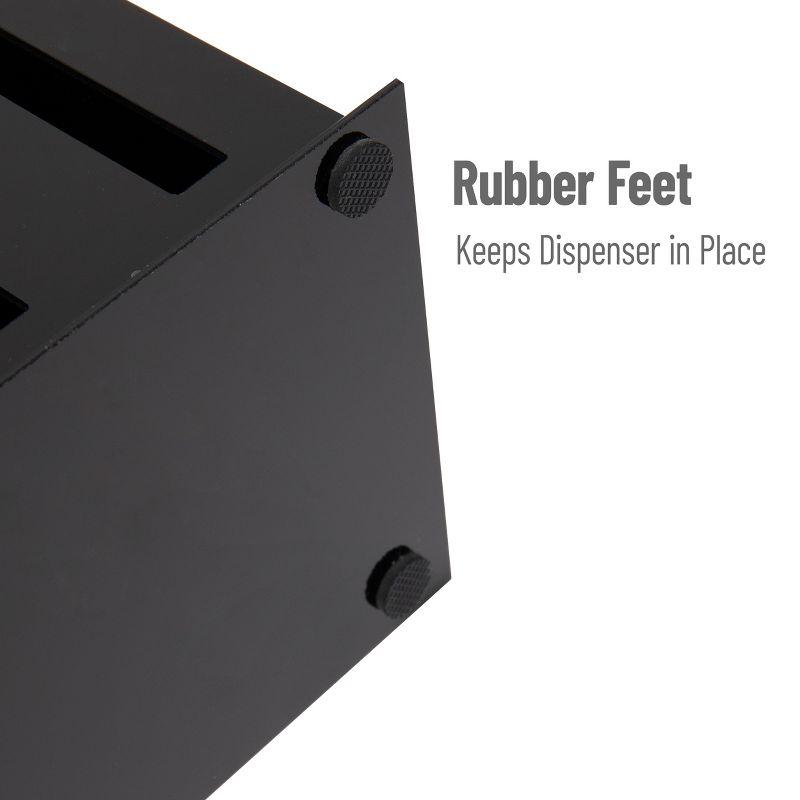 Mind Reader Mind Reader Utensil Dispenser, Silverware Organizer, Plastic Fork and Spoon DIspenser, Kitchen, 7"L x 5.75"W x 6"H, Black