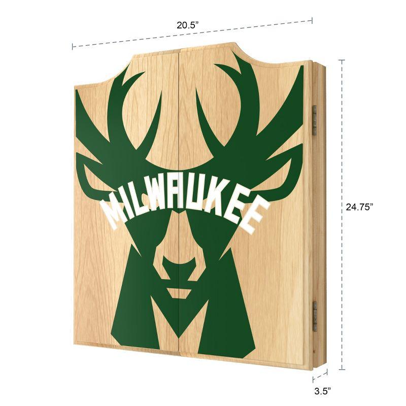 Trademark Global NBA Trademark Global Bristle Dartboard And Cabinet Set (Darts Included)