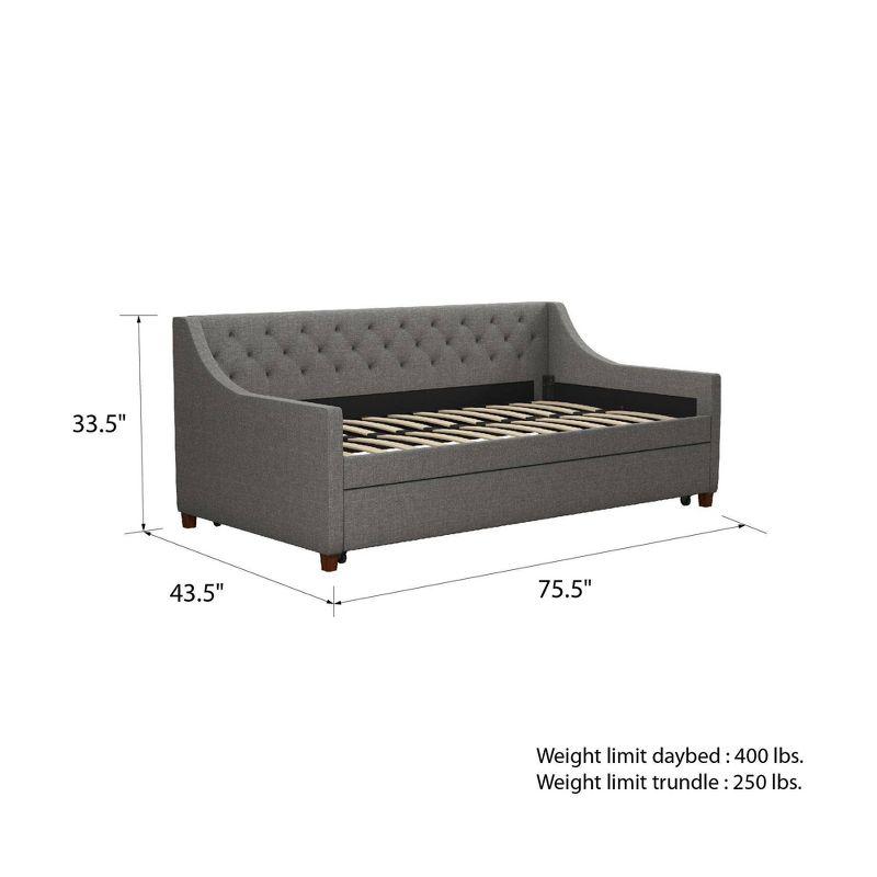 Her Majesty Upholstered Daybed with Trundle