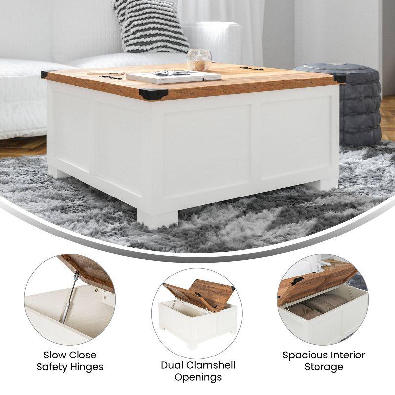 Taylor & Logan Willard Modern Farmhouse Storage Coffee Table