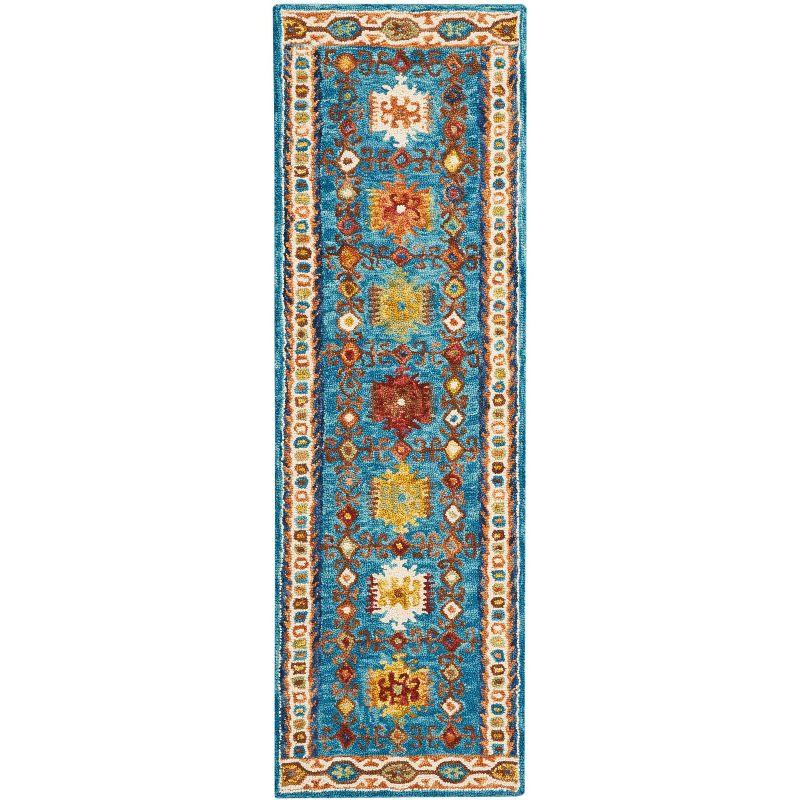 Nourison Vivid Teal Area Rug VIV09 2'3"X7'6"