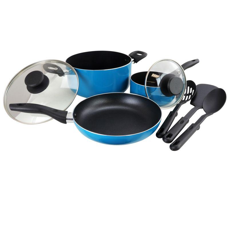 Gibson Home Palmer 8 Pieces Aluminum Non Stick Cookware Set