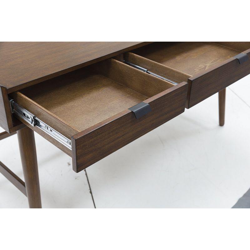 Signature Design by Ashley Lyncott 60" Mid-Century Home Office Desk, Brown