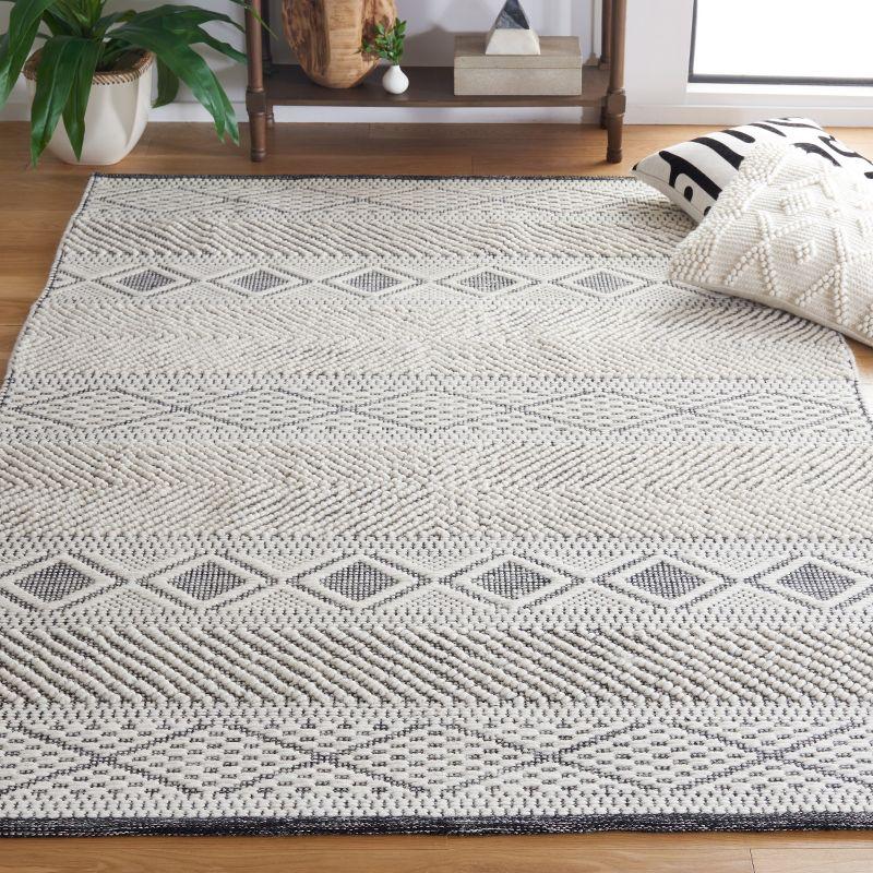 Union Rustic Dessiree Hand Woven Wool And Cotton Geometric Rug