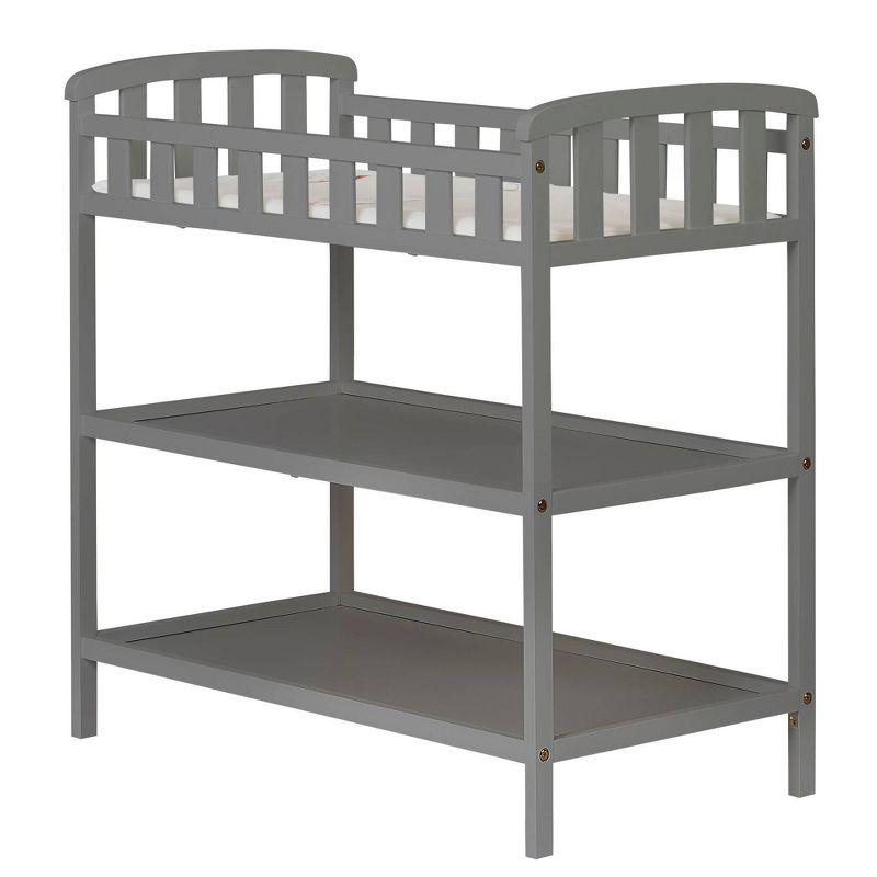 Compact Emily Steel Grey Changing Table with Safety Strap