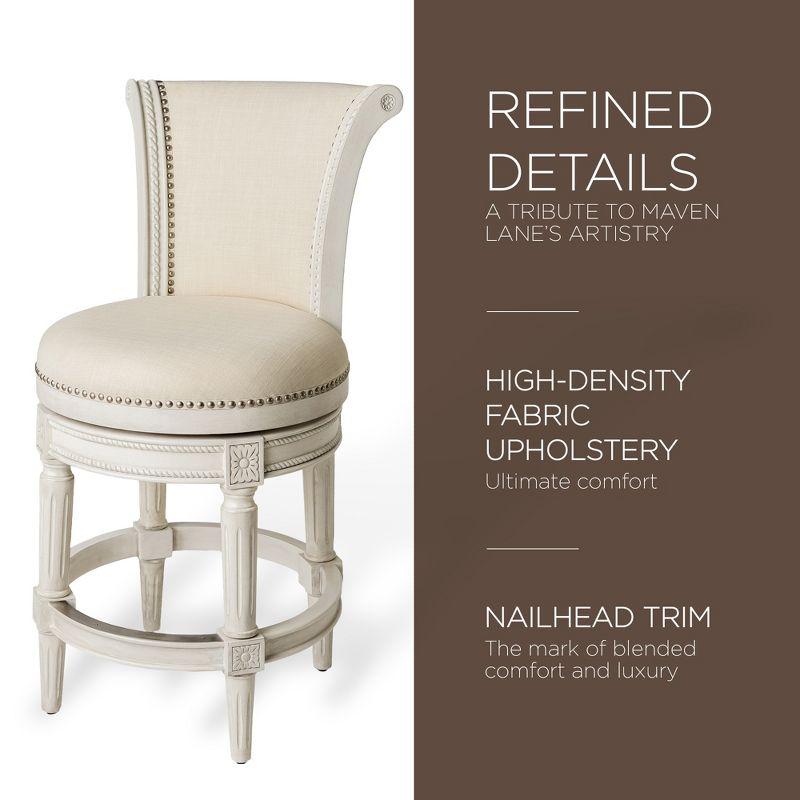 Maven Lane Maven Lane Pullman Stool with Fabric Upholstery