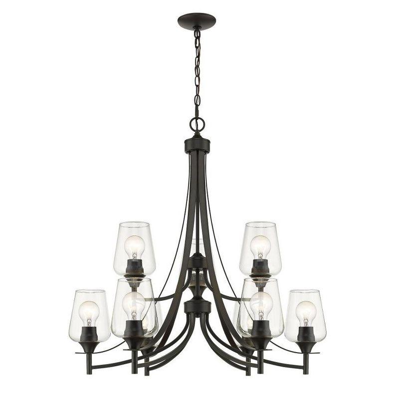 Z-Lite Joliet 9 - Light Chandelier in  Matte Black