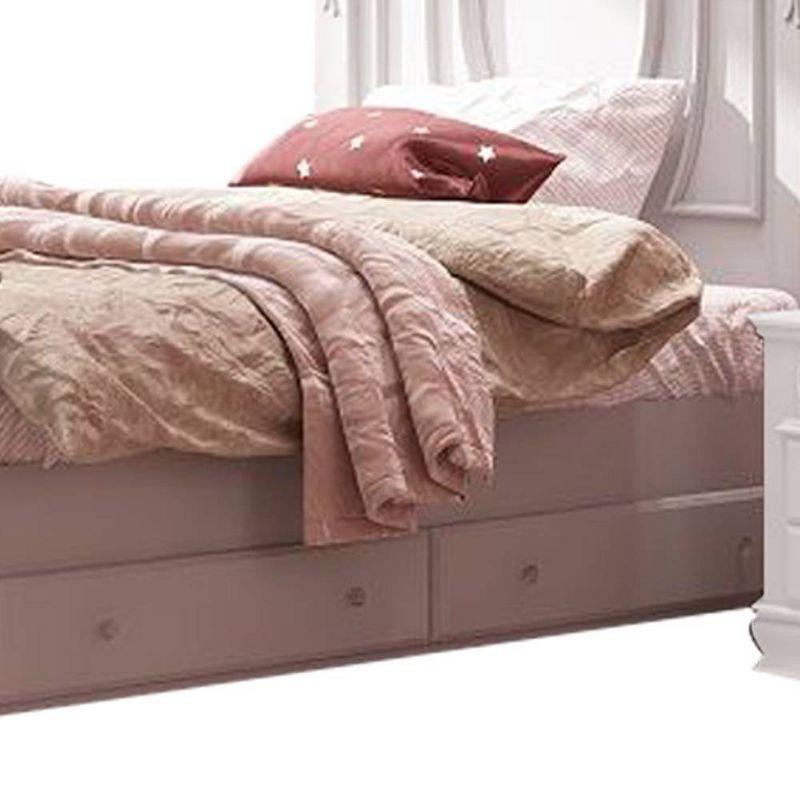 82" Full Bed Flora Bed White Finish - Acme Furniture