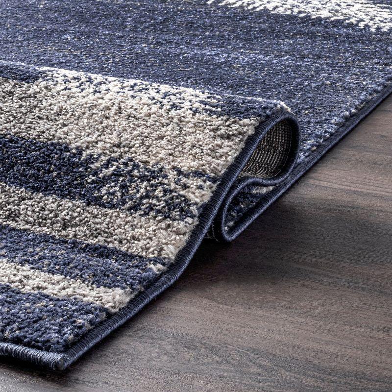 Nuloom Starfish Animal Print 5x8 Indoor Area Rug for Living Room Bedroom Dining Room Kitchen, Blue/Grey