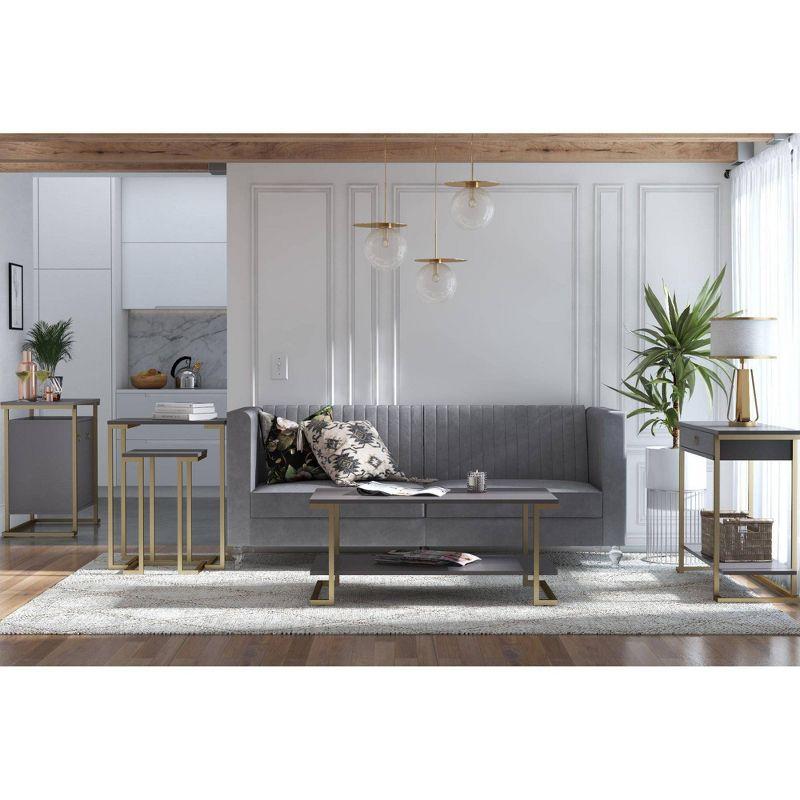 Camila Sled Coffee Table with Storage