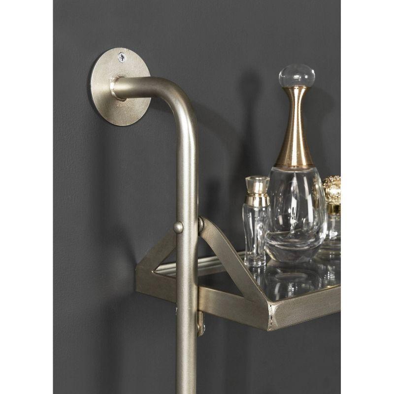 Kate & Laurel All Things Decor 18"x30" Marit Three-Tier Wall Shelf Silver