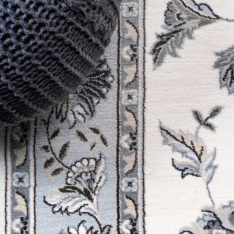 3'x 5' Cherie French Cottage Area Rug, Cream/Light Gray - JONATHAN Y