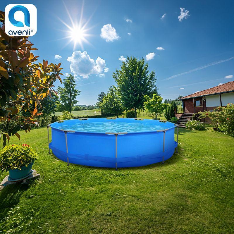 Avenli Round Blue Above-Ground Pool with Pump and Filter